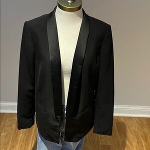 H&M Classic black  satin lapel  blazer size medium